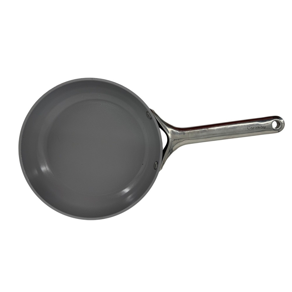Caraway Ceramic Frying Pan 8 inch Navy Blue Non-Stick Skillet Stainless Handle